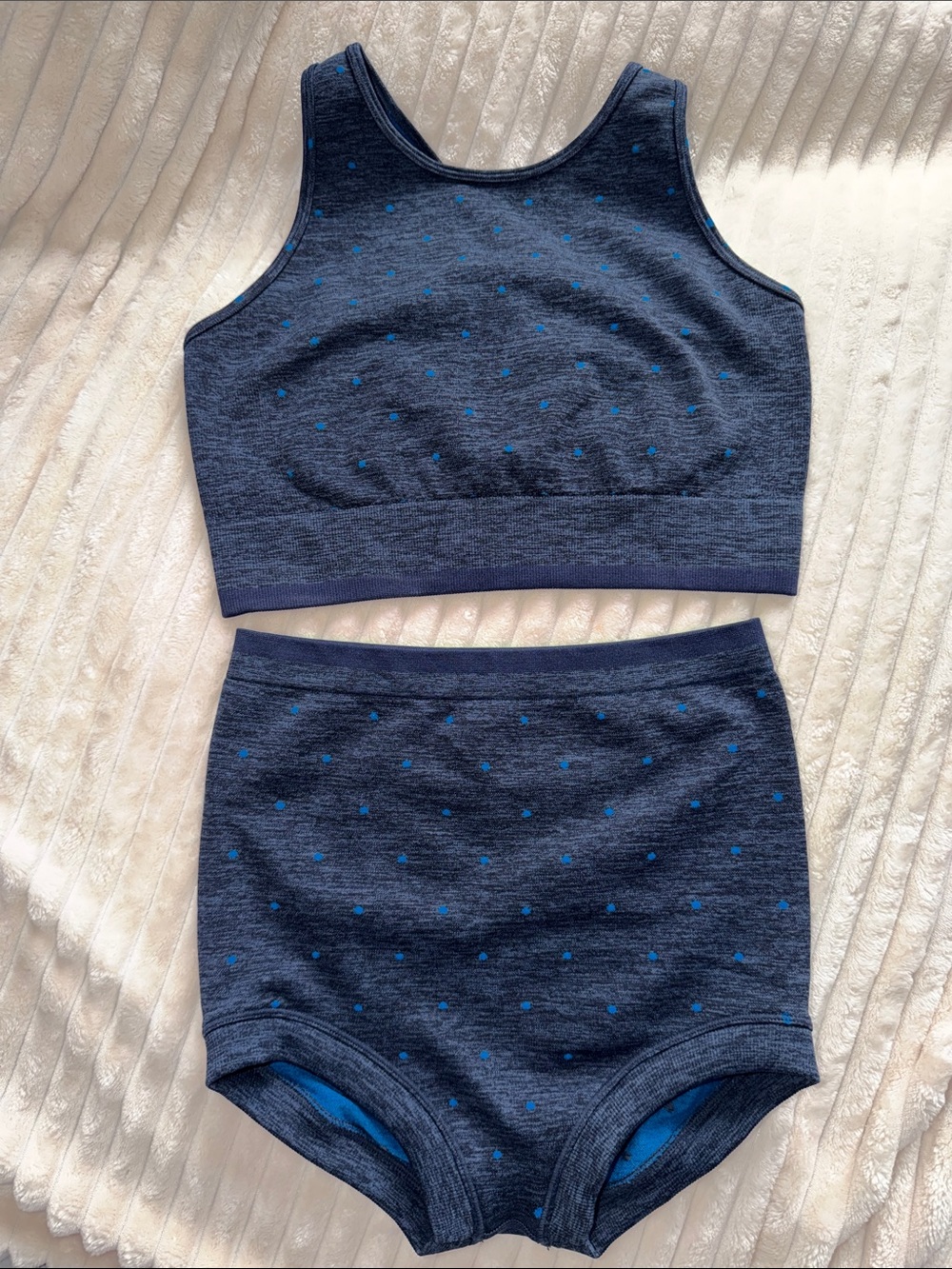 Splits59 Navy with Blue Dot Athletic Shorts Set